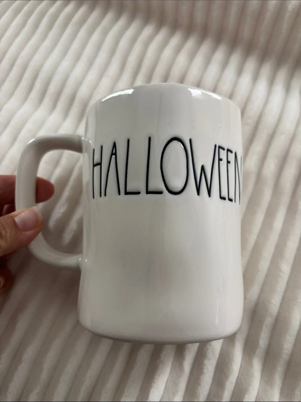 New Rae Dunn Large ‘Happy Halloween’ Two-Tone Mug/Cup Autumn Collectible